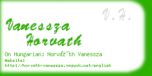 vanessza horvath business card